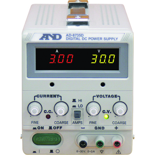 AD8735D A&D 直流安定化電源トラッキング動作可能LEDデジタル表示【発注単位:1】