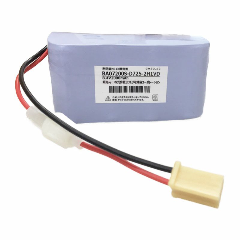 BA-07200相当品 オーデリック相当品 非常灯用交換電池 8.4V2000mAh コネクタ付 <年度シール付き>