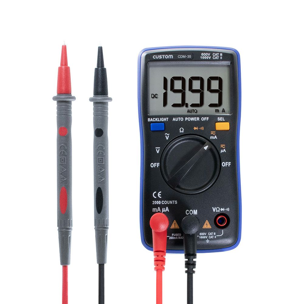 【価格確認中】CDM-35(CDM-16D 後継品) カスタム コンパクトサイズのデジタルマルチメータ