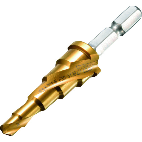 ESD-512B トップ工業 TOP 電動ドリル用ボルト下穴用ステップドリル 5段 穴あけ寸法Φ5.3~13.0【発注単位:1】