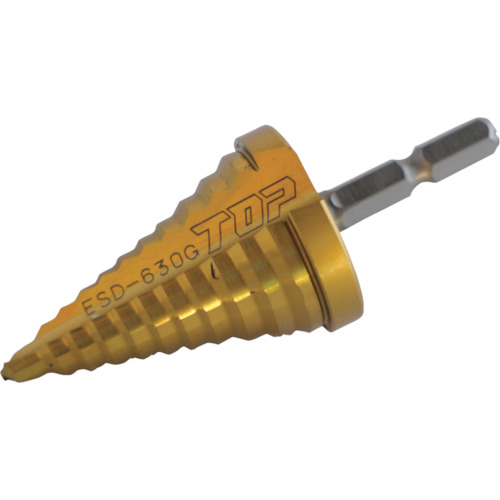ESD-630G トップ工業 TOP 電動ドリル用ステップドリル 11段 6~30mm ゴールドタイプ【発注単位:1】
