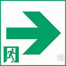 ET-10713 東芝ライテック LED誘導灯 表示板 C級高輝度通路右矢印表示板(パネル) 【全国一律送料450円】