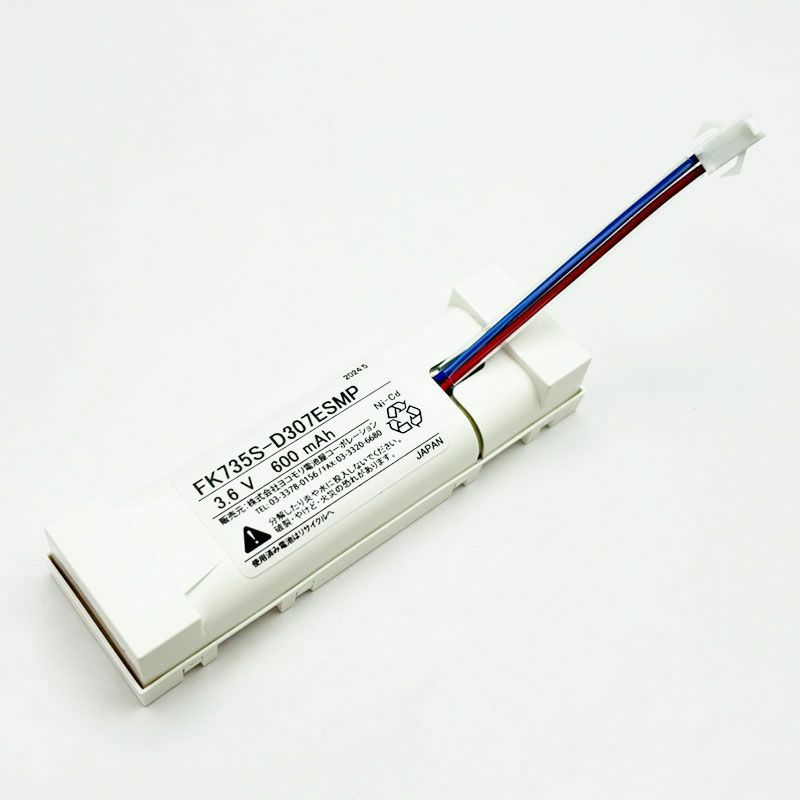 FK122相当品 電池屋製新品 パナソニック製誘導灯器具用交換電池 <FK735相当品(同等品)> 3.6V600mAh<年度シール付き> コネクター付きそのまま取付できます。 【送料全国一律275円】