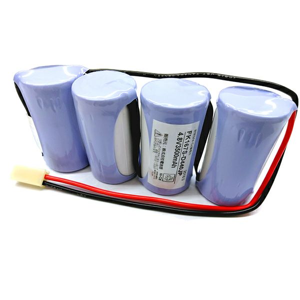 FK167相当品 電池屋製 新品 パナソニック製非常灯用交換電池 4.8V3500mAh<年度シール付き> コネクター付きそのまま取付できます。