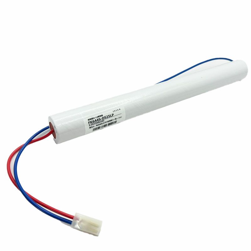 FK644相当品 電池屋製新品 パナソニック製非常灯用交換電池 ＜FK858相当品(同等品)＞ 6.0V2500mAh＜年度シール付き＞ コネクター付きそのまま取付できます。