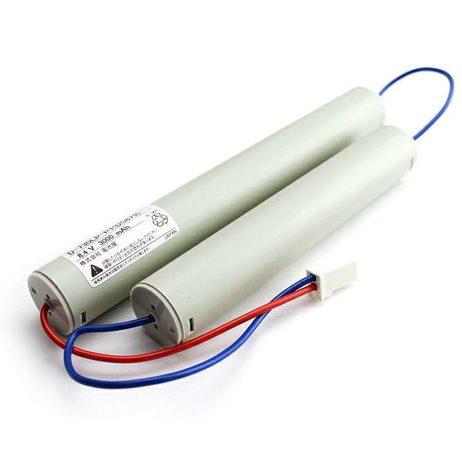 FK649相当品 電池屋製新品 8.4V2500mAh パナソニック製非常灯用交換電池 <FK349/FK879相当品(同等品)> <年度シール付き> コネクター付きそのまま取付できます。