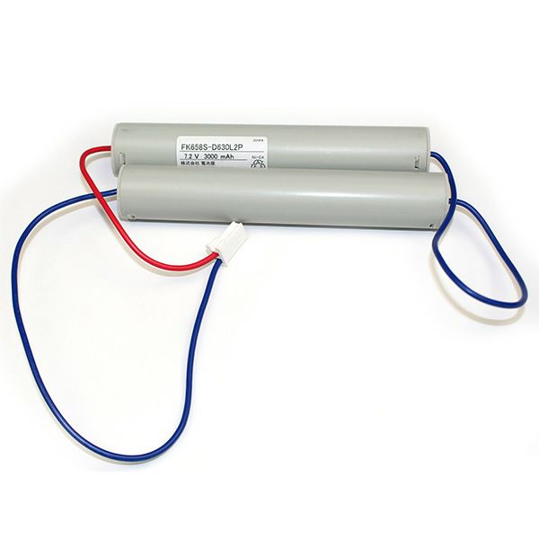 FK658相当品(同等品) 電池屋製 新品 パナソニック製非常灯用交換電池 <FK867相当品(同等品)> 7.2V3000mAh<年度シール付き> コネクター付きそのまま取付できます。