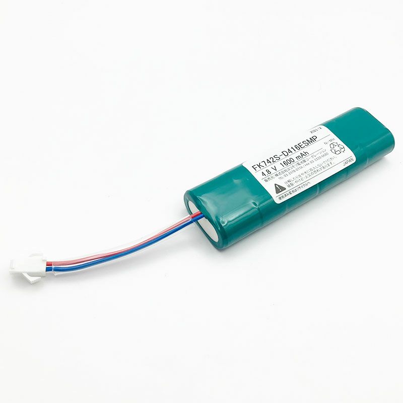 FK742相当品(同等品) 電池屋製新品 パナソニック製誘導灯器具用交換電池 4.8V1600mAh<年度シール付き> コネクター付きそのまま取付できます。
