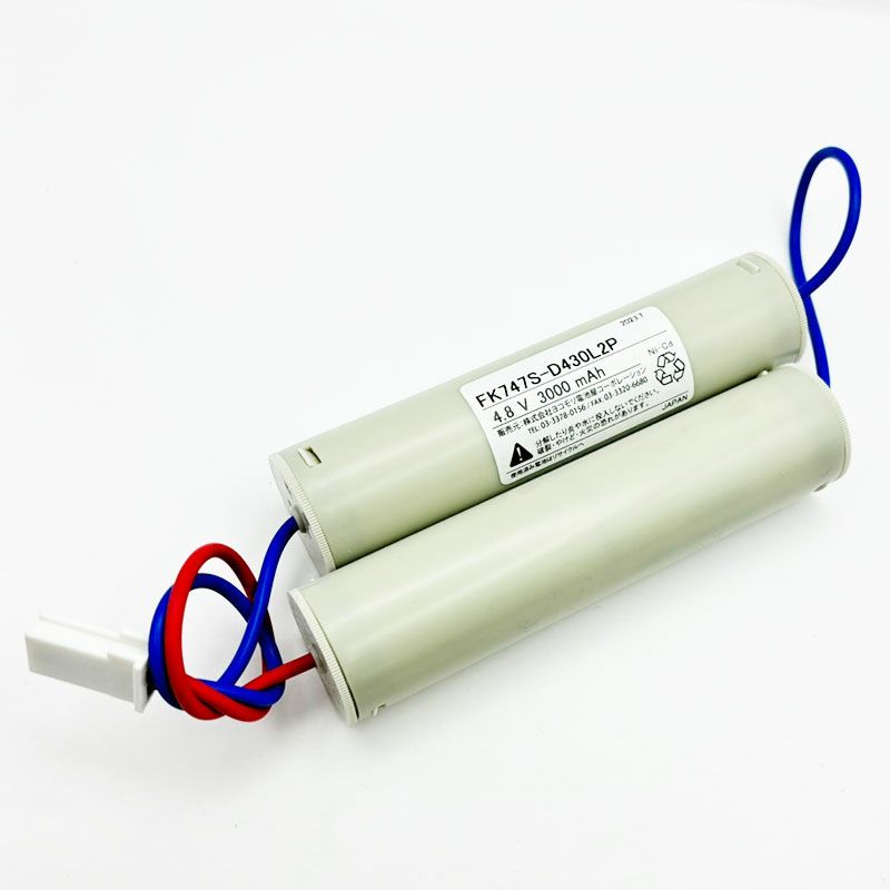 FK747相当品(同等品) 電池屋製 新品 パナソニック製非常灯器具用交換電池 4.8V3000mAh<年度シール付き> コネクター付きそのまま取付できます。