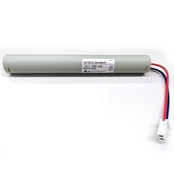 FK767相当品 電池屋製 新品 非常用交換バッテリー 4.8V3000mAh <年度シール付き> コネクター付きそのまま取付できます。