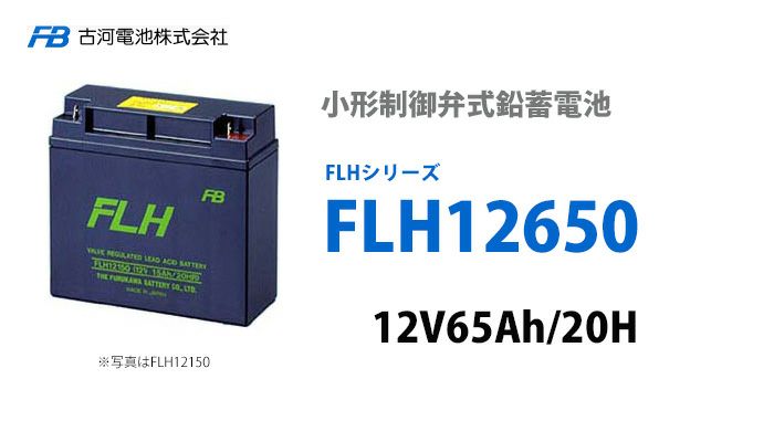 【受注品】FLH12650 古河電池 小形制御弁式鉛蓄電池 12V65.0Ah FLHシリーズ<メーカー直送品>