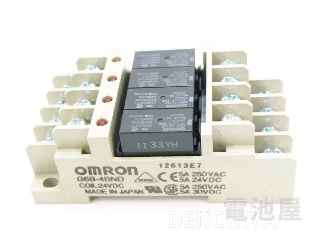 【価格確認中】G6B-4BND オムロン(OMRON) DC24Vタイプ ターミナルリレー