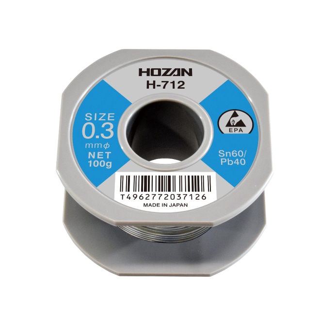 H-712 ホーザン 新品 ハンダ(Sn60%) 0.3mmφ・100g HOZAN