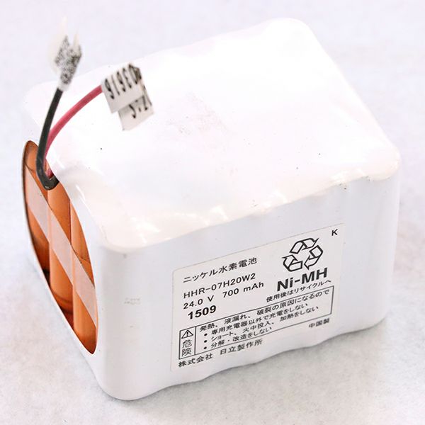 HHR-07H20W2相当品 (同等品) 日立相当品 3H1V型 24V700mAh リード線切りっぱなし (NRC1806) エレベータ用等