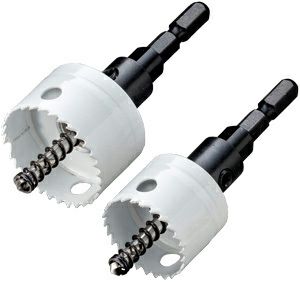 超開孔王 《バイメタルホルソー》セット JBH-222835 JAPPY φ22mm×2本、φ28mm×2本、φ35mm×1本