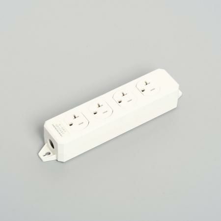 KU0060 アメリカン電機 OAタップ 4ケ口 コード無シ 接地形2P 20A 125V <平刃形 NEMA規格 5-20> 【全国一律送料450円】