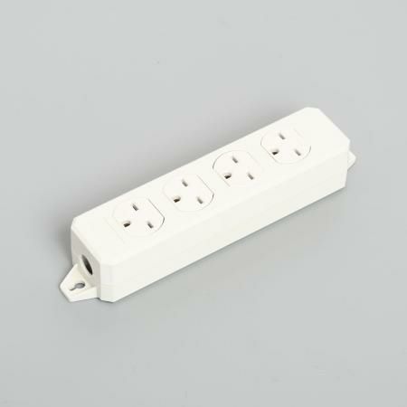 KU0730 アメリカン電機 OAタップ 4ケ口 コード無シ 接地形2P 15A 250V <平刃形 NEMA規格 6-15>