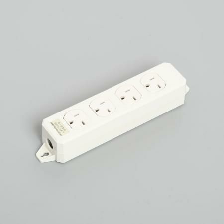 KU0770 アメリカン電機 OAタップ 4ケ口 コード無シ 接地形2P 20A 250V ＜平刃形 NEMA規格 6ALT-20＞