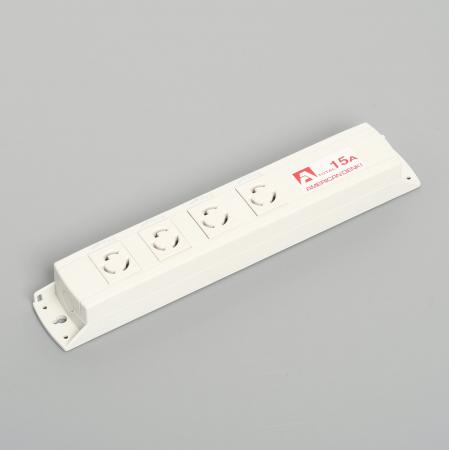 KU1000 アメリカン電機 新品 OAタップ 4口 コード無 接地形2P 15A 125V <引掛形 NEMA規格 L5-15>