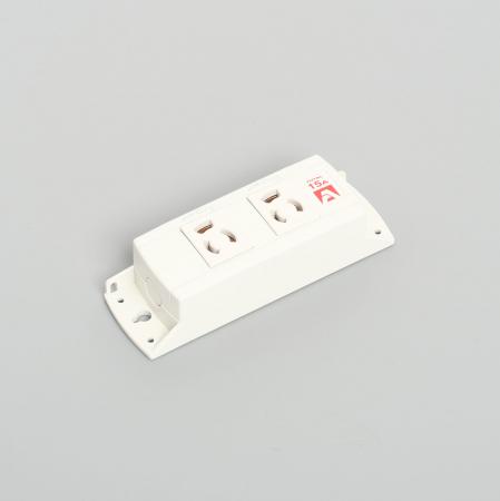 KU1140 アメリカン電機 抜止形 OAタップ2ケ口 コ-ドナシ 接地2P 15A 125V