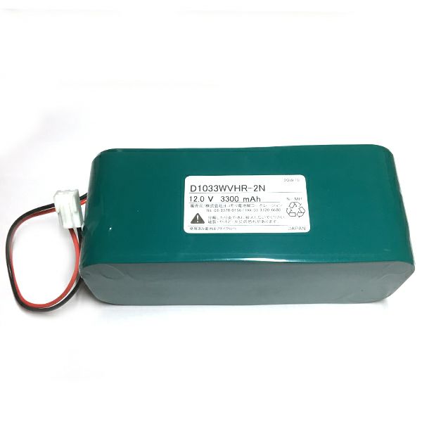 12V3300mAh 組電池製作バッテリー W型 コネクタ付き 電池屋製