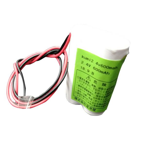 2.4V600mAh S型 組電池製作バッテリー 2N-600AA相当 リード線のみ 【送料全国一律275円】