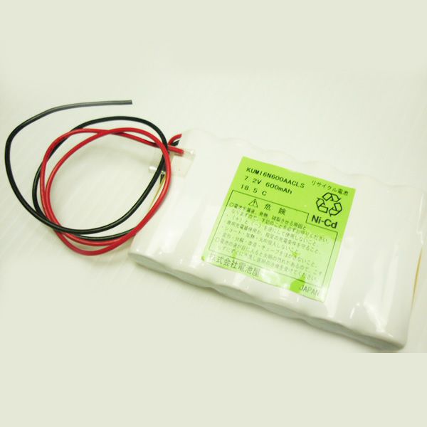 6N600AACLS相当品 電池屋製新品 S型 組電池製作バッテリー 7.2V600mAh リード線のみ【D607SAACX】