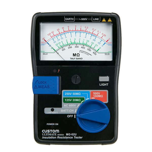 【価格確認中】MG-02U カスタム 125V/250V/500V対応のアナログ絶縁抵抗計