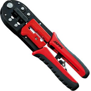 モジュラー圧着工具 MK-86-JP JAPPY 1丁で『ケーブルの切断、皮むき、圧着』に対応