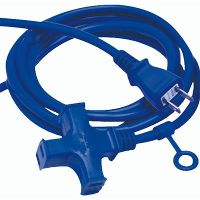 MR-10BL 正和電工 マルチタップ延長コード 三ッ口 10m 青 VCTF仕様 【全国一律送料450円】