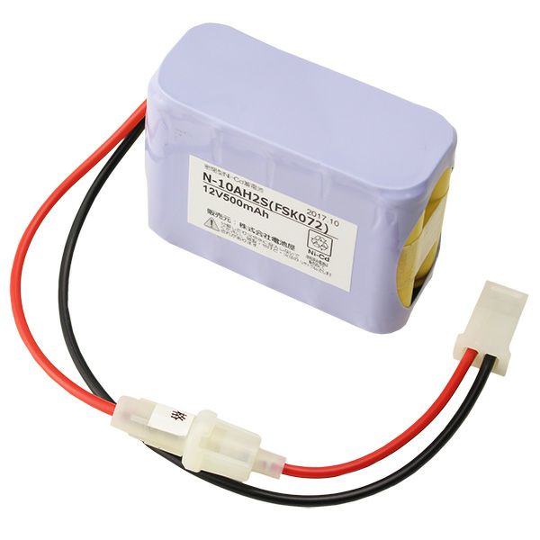 N-10AH2S (FSK072) 相当品 (同等品) SANYO相当品 12V500mAh＜年度シール付き＞ コネクター付きそのまま取付できます。
