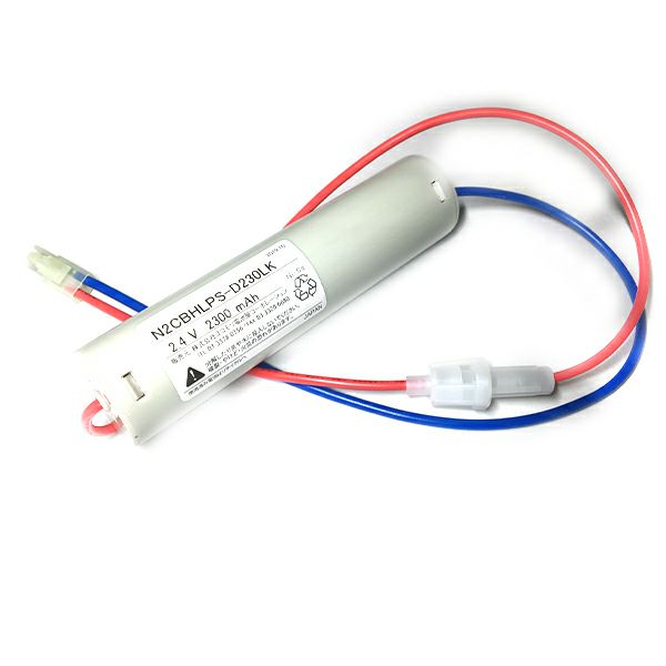 N-2CBHLP相当品  SANYO製誘導灯・非常灯用交換電池  2.4V2300mAh FSK004相当品＜年度シール付き＞ コネクター付きそのまま取付できます。 【全国一律送料450円】