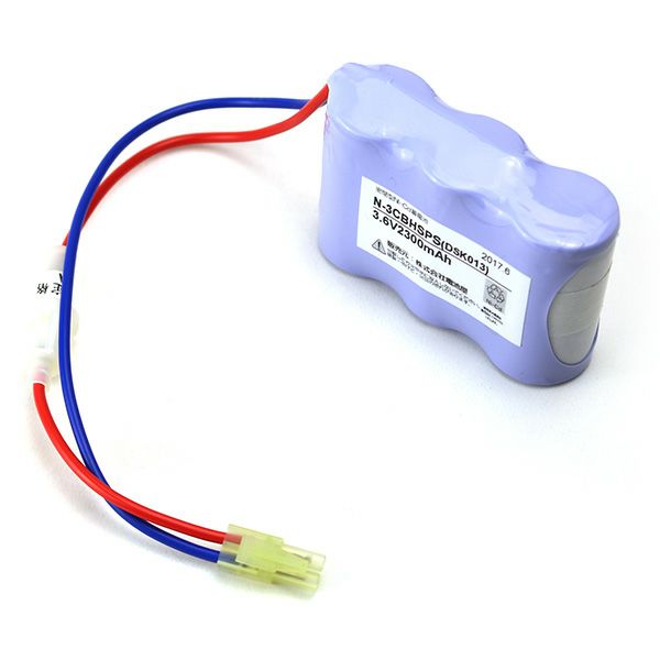 N-3CBHSP相当品 電池屋製新品 SANYO製誘導灯器具用交換電池 3.6Ｖ2300mAh ＜年度シール付き＞ コネクター付きそのまま取付できます。FSK013相当品