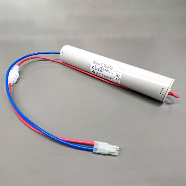 N3-CL2 相当品(同等品) 電池屋製新品 岩崎電気製非常灯用交換電池 3.6V2000mAh ※ヒューズ付き <年度シール付き> コネクター付きそのまま取付できます。