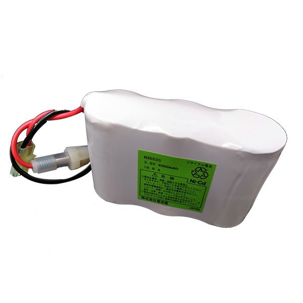 N3-DS2 相当品 岩崎電気相当品 3.6V4000mAh 非常灯バッテリー<年度シール付き> コネクター付きそのまま取付できます。