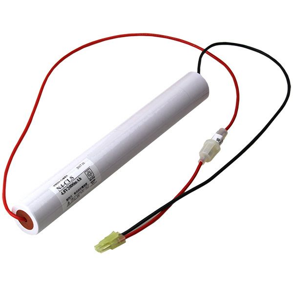 N4-CL 相当品(同等品) 電池屋製新品 岩崎電気相当品 4.8V2000mAh <年度シール付き> コネクター付きそのまま取付できます。