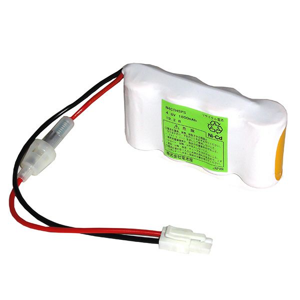 N-4CTHSP相当品(互換品) 電池屋製新品 S型 4.8V1800mAh 5Aヒューズ付き（プラス線） コビシコネクター付き ※ケースなし 組電池製作バッテリー