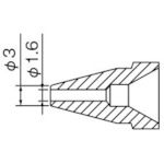 N61-10 白光 ノズル 1.6MM【発注単位:1】