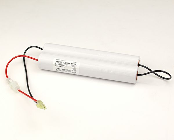 N-6CBH2LP (FSK049)相当品 (同等品)  電池屋製新品 交換電池 7.2Ｖ2300mAh＜年度シール付き＞ コネクター付きそのまま取付できます。