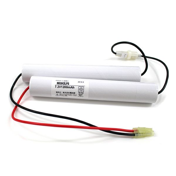 N-6SH2LP相当品 (同等品) 7.2V1200mAh<年度シール付き> コネクター付きそのまま取付できます。