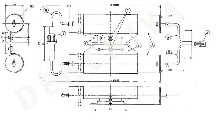 N-7CCH2LP (FSK060) 相当品 (同等品) 電池屋製新品 三洋電機製非常灯器具用交換電池 <年度シール付き> コネクター付きそのまま取付できます。