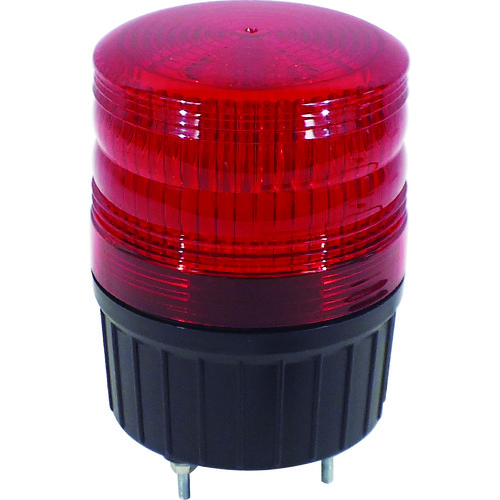 NLA-90R-100 NICHIDO 小型LED回転灯 LEDフラッシャーランタン90 100V 赤【発注単位:1】