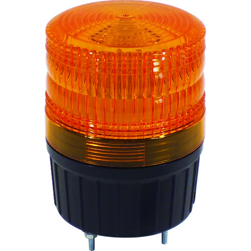 NLA-90Y-100 NICHIDO 小型LED回転灯 LEDフラッシャーランタン90 100V 黄【発注単位:1】
