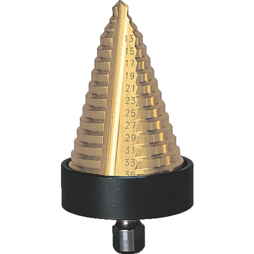 NMS-35G トラスコ中山 TRUSCO ステップドリル 2枚刃チタンコーティング 5~35mm 段数13【発注単位:1】