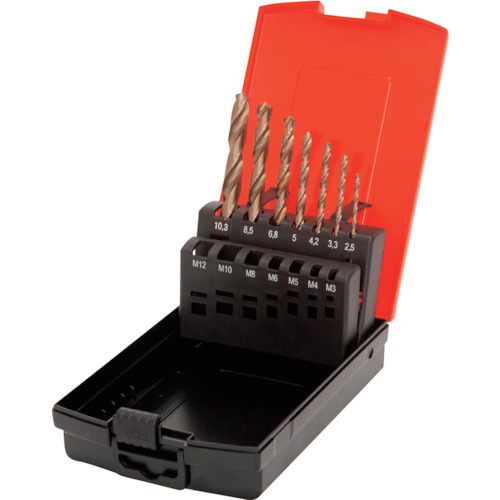 SG-7P ビック・ツール BIC TOOL 鉄工用月光ドリル タップ下穴7本入りセット【発注単位:1】