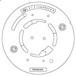 SH5901 パナソニック ガス当番丸型ベース(4端子・制御端子付) 【送料全国一律275円】