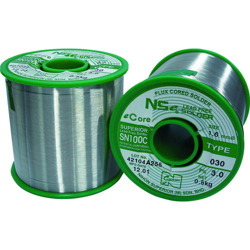 SN100C-030-08 スペリア 鉛フリ-やに入りはんだ SN100C-030 0.8mm【発注単位:1】