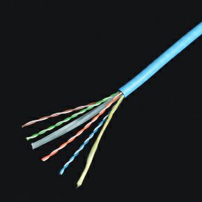 【価格確認中】0.3-4P SPG6(SB) 日本製線 Cat6 細径 UTP LANケーブル 300m 水色
