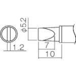 T12-WD52 白光 こて先 5.2WD型【発注単位:1】