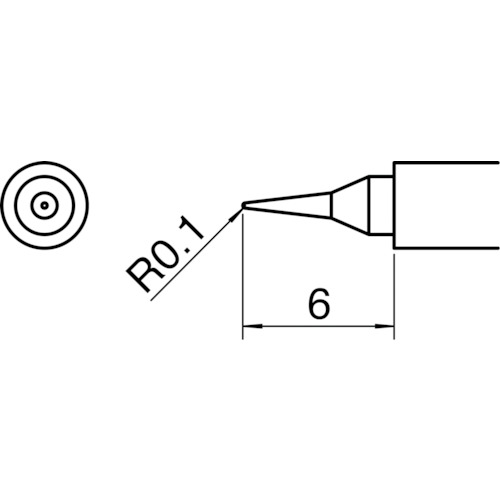 T30-I 白光 こて先/I型【発注単位:1】